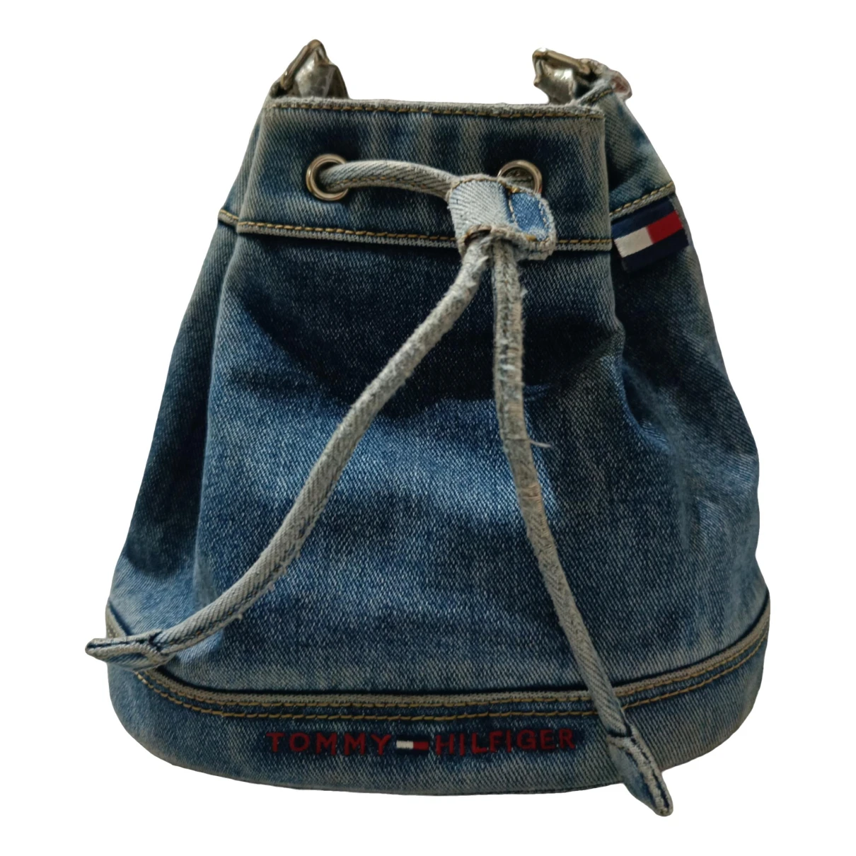 Pre-owned Tommy Hilfiger Handbag In Blue