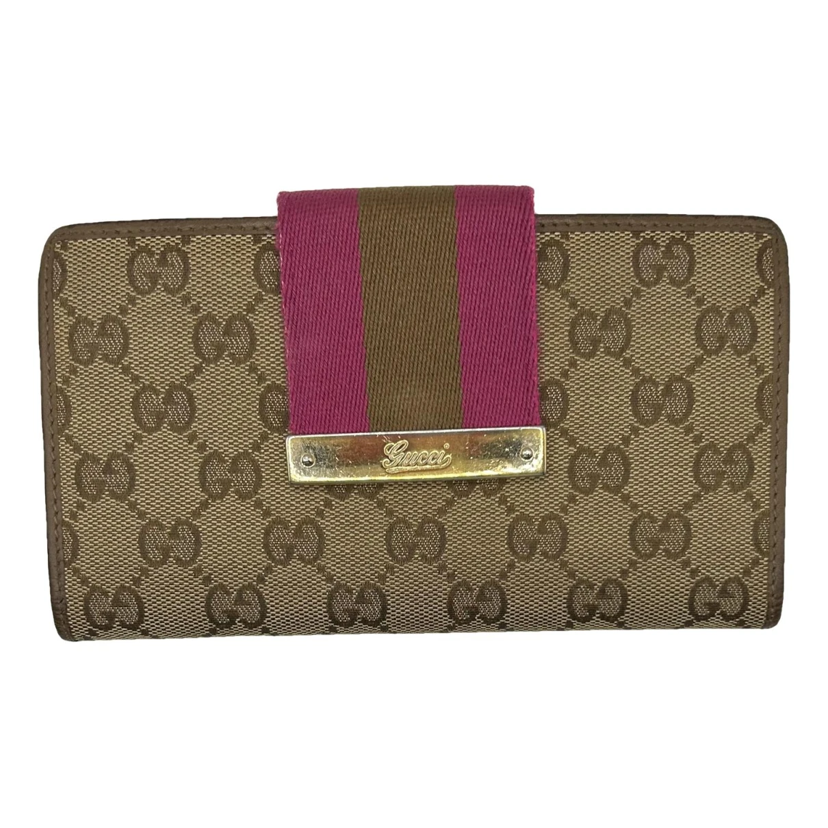 Pre-owned Gucci Wallet In Purple