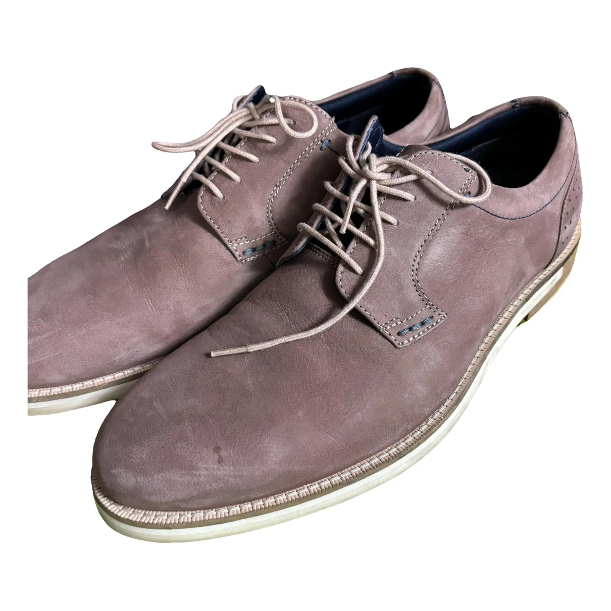 Pre-owned Ted Baker Leather Lace Ups In Pink