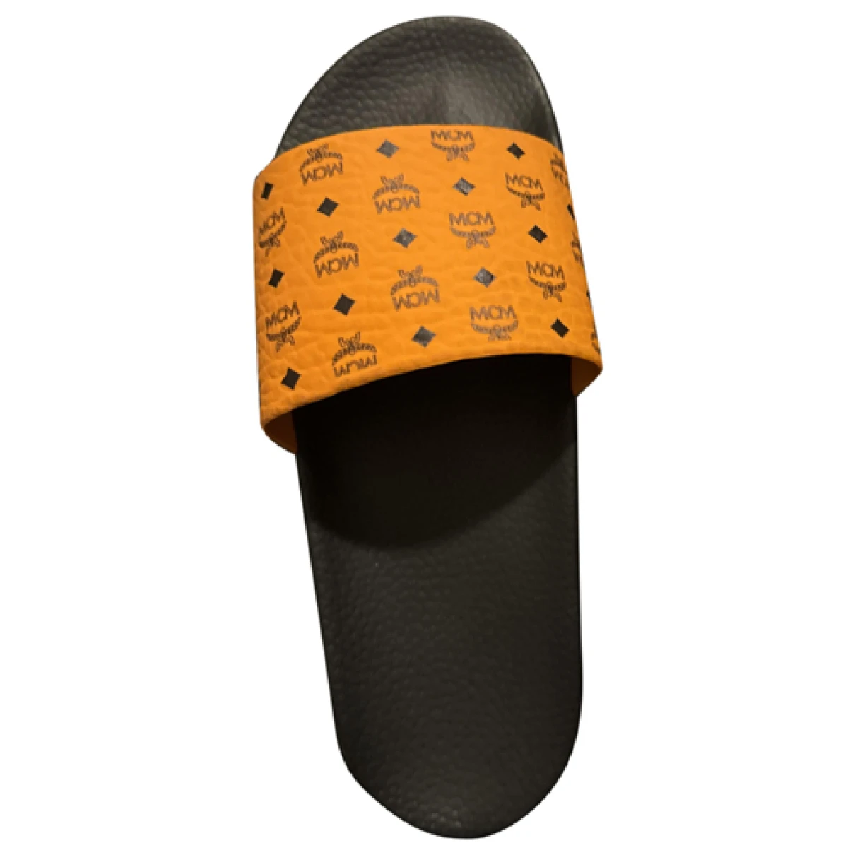 Pre-owned Mcm Cloth Sandals In Orange