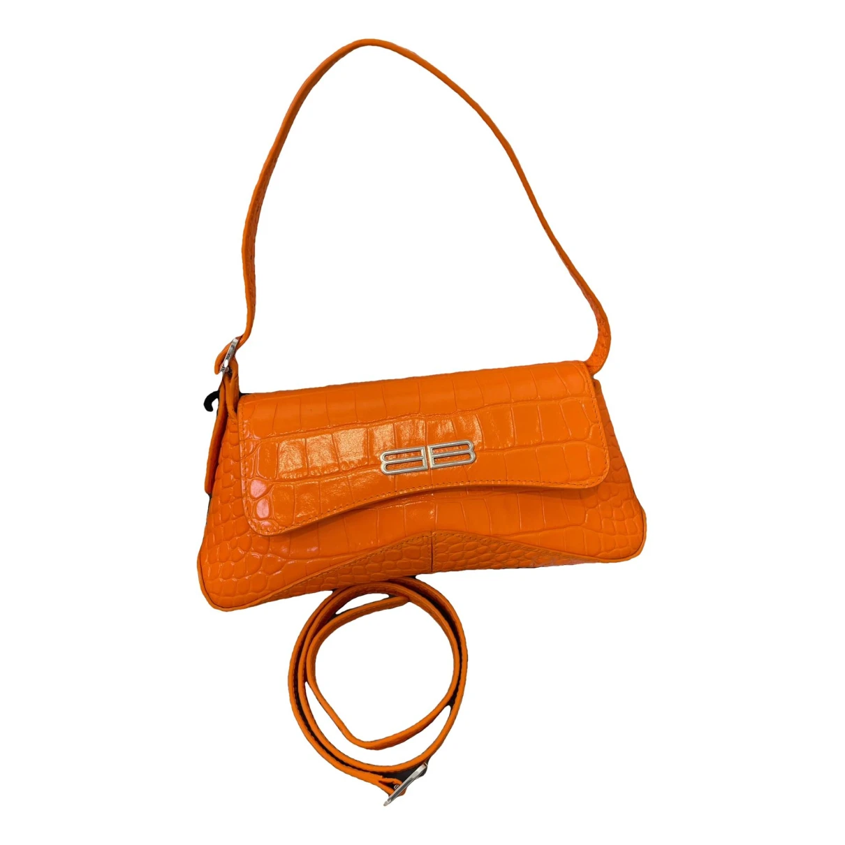 Pre-owned Balenciaga Xx Leather Handbag In Orange