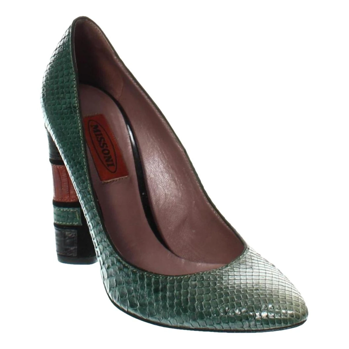 Pre-owned Missoni Leather Heels In Multicolour