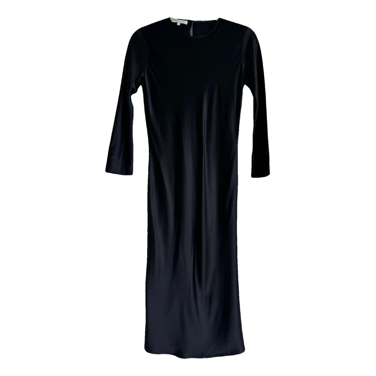 Pre-owned La Collection Silk Mid-length Dress In Black