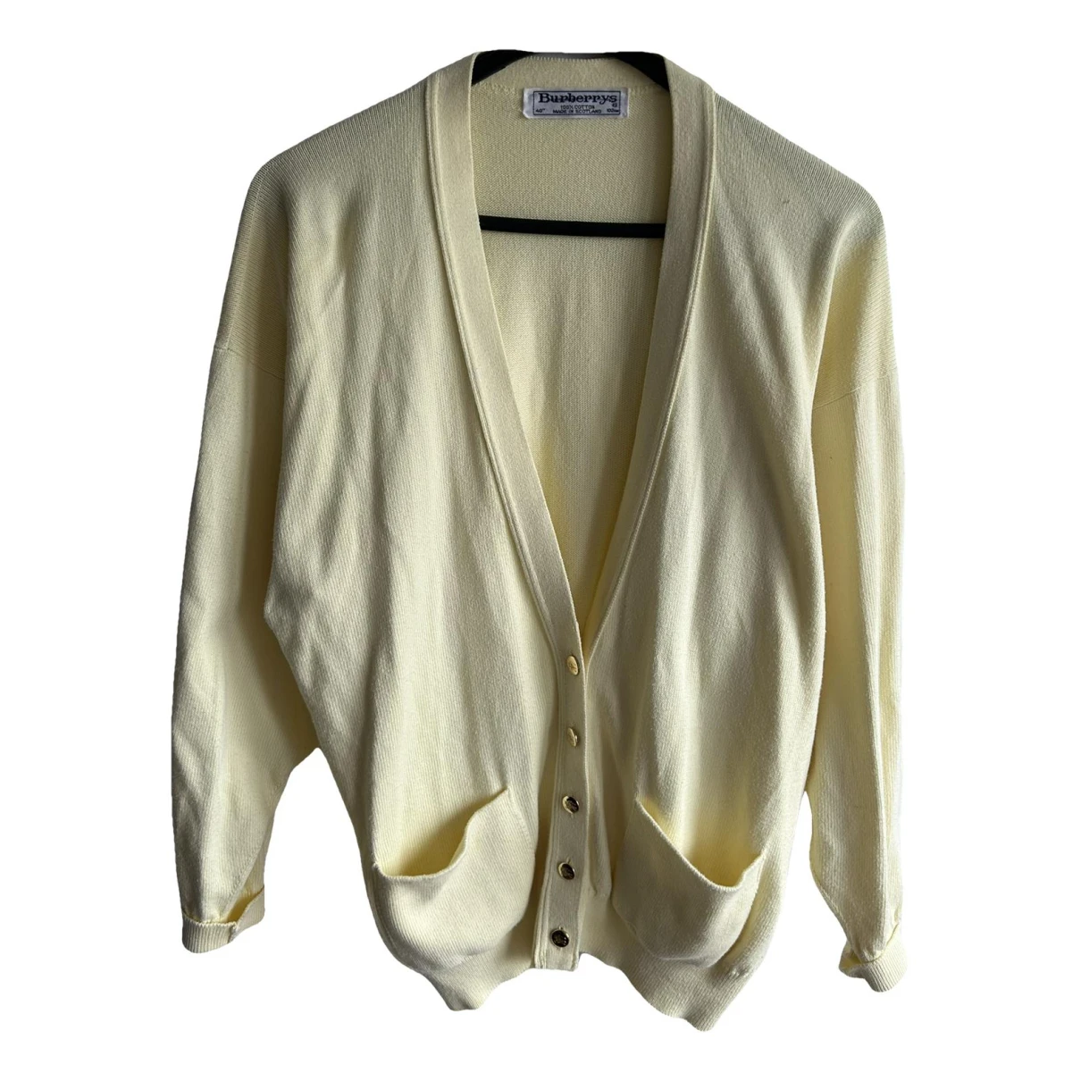 Pre-owned Burberry Cardigan In Yellow