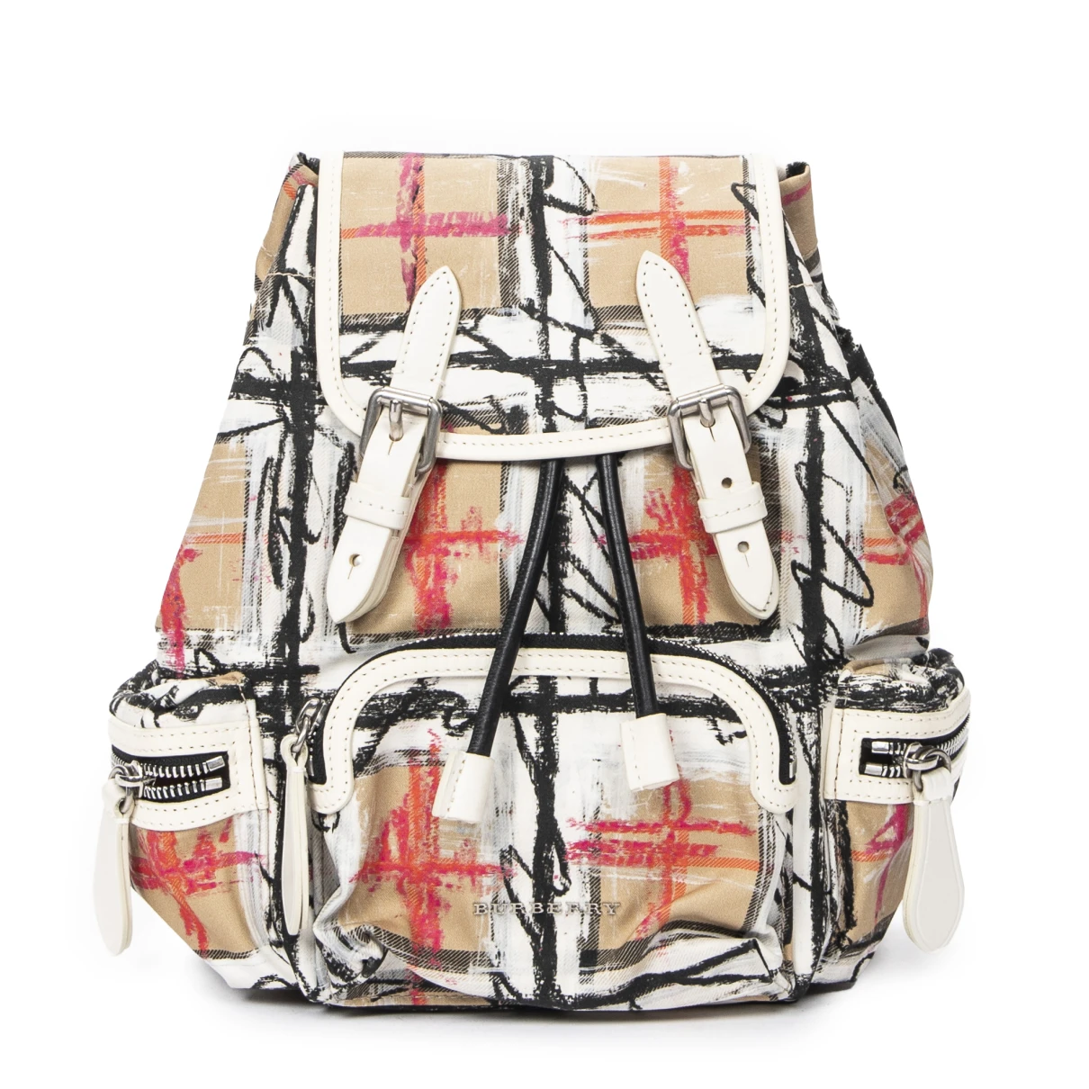 Pre-owned Burberry Backpack In White