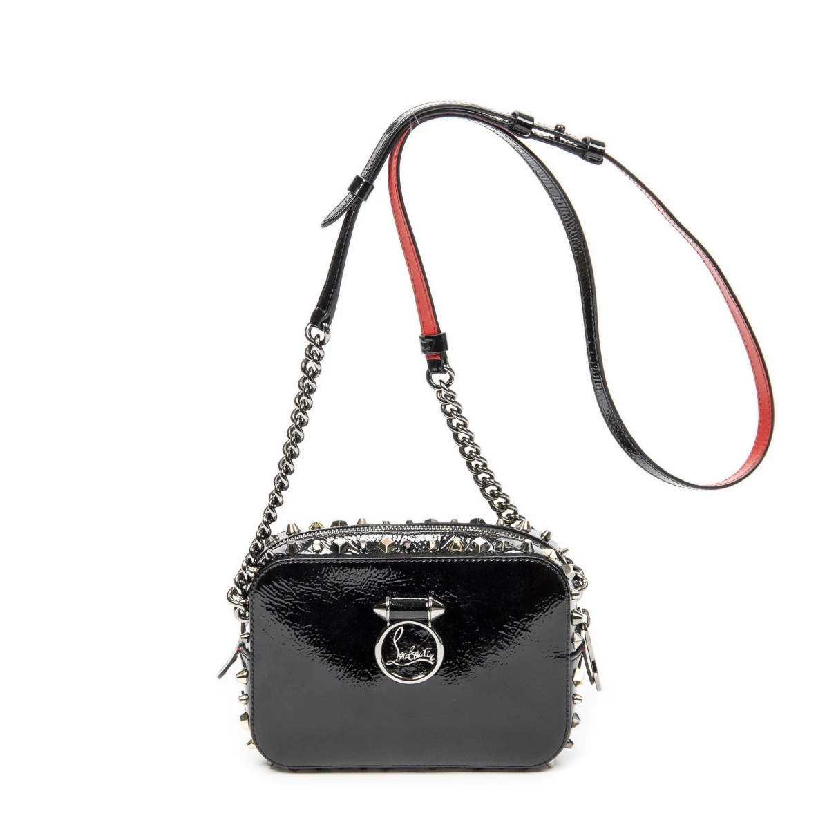 Pre-owned Christian Louboutin Leather Handbag In Black