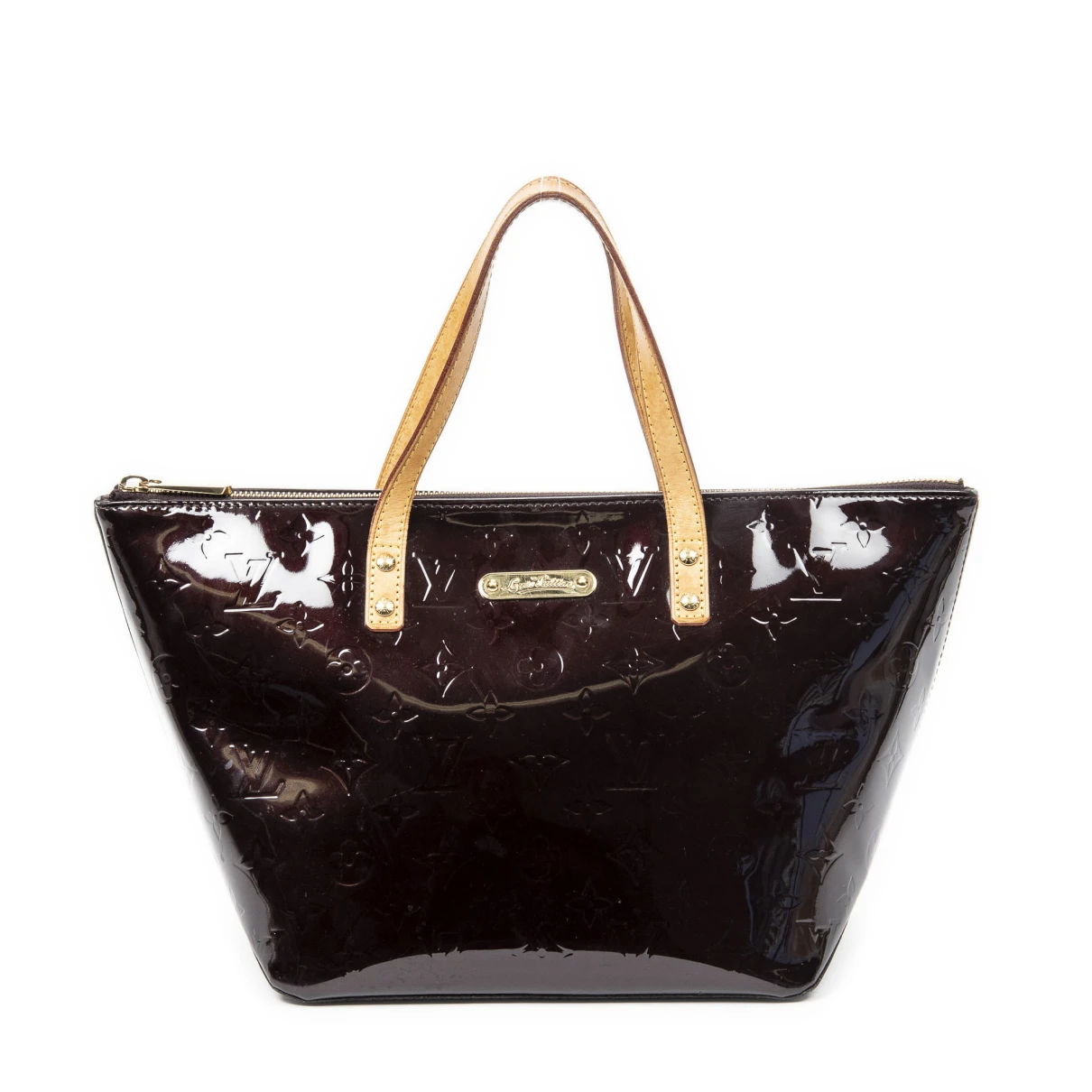 Pre-owned Louis Vuitton Bellevue Leather Handbag In Purple