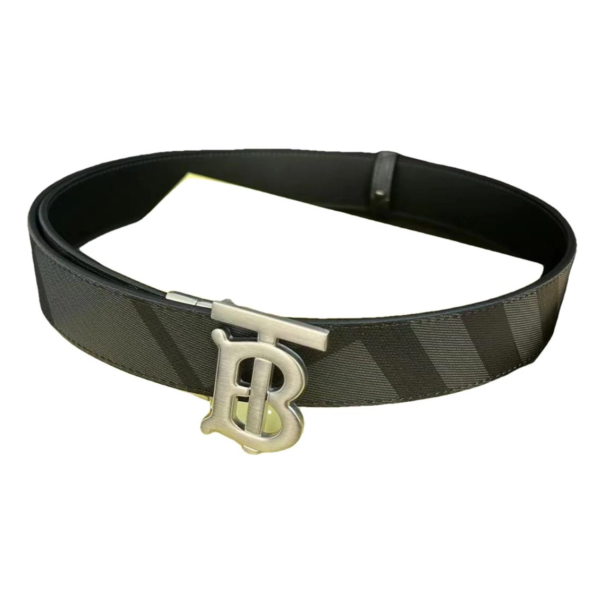 Pre-owned Burberry Leather Belt In Black