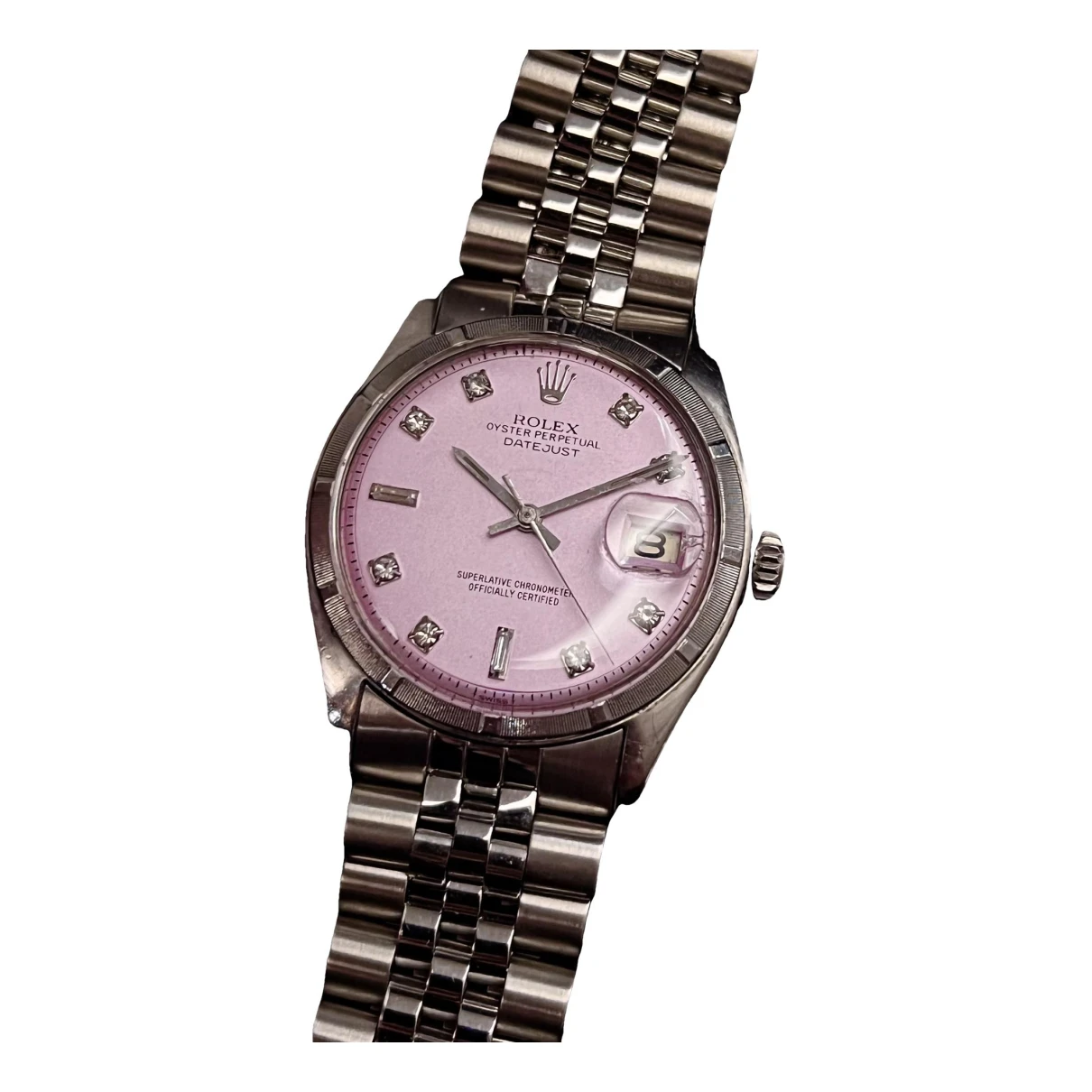 Pre-owned Rolex Oyster Perpetual 34mm Watch In Pink