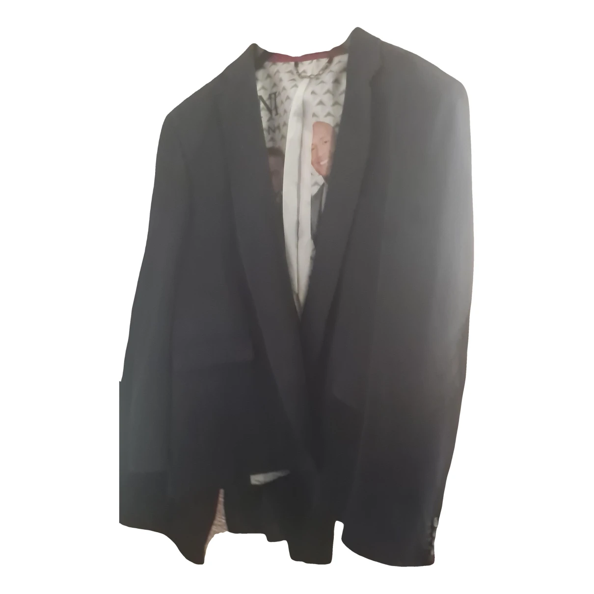 Pre-owned Giorgio Armani Silk Suit In Black