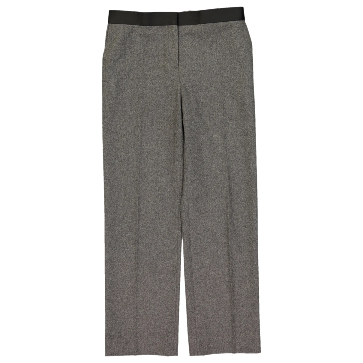 Pre-owned Celine Wool Large Pants In Grey