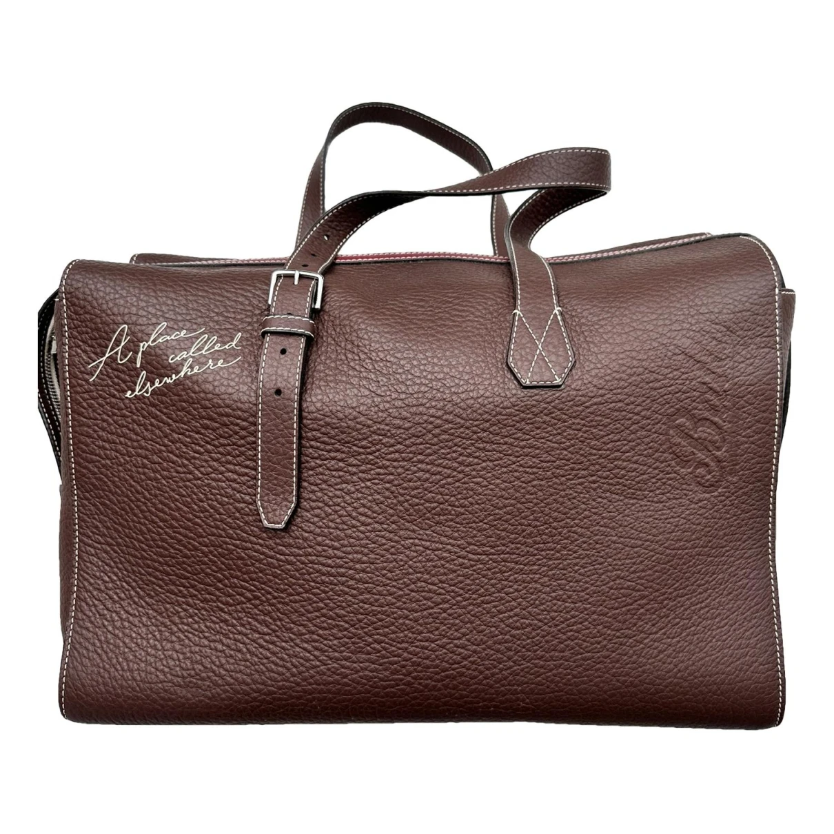Pre-owned Bally Leather Weekend Bag In Brown
