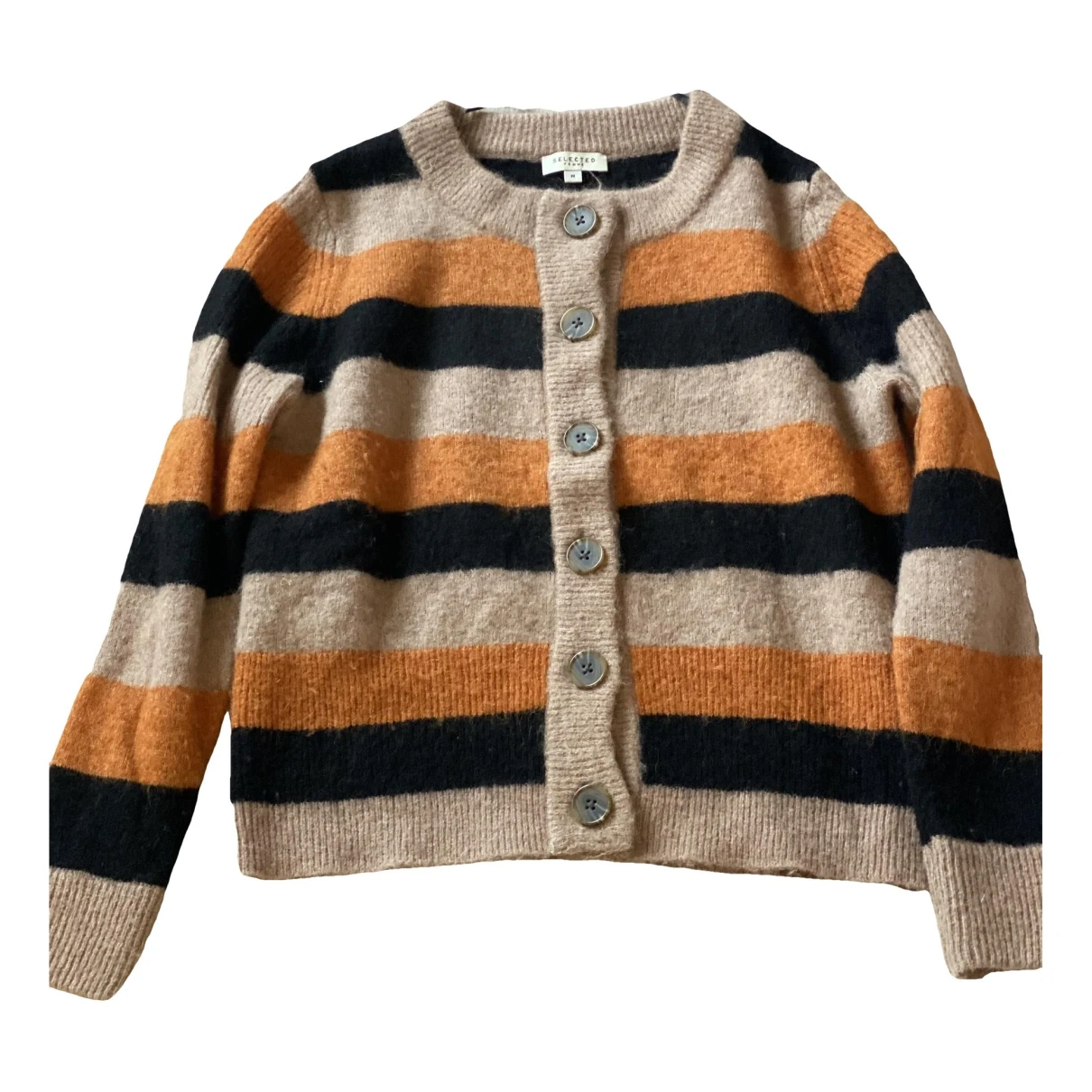 Pre-owned Selected Wool Cardigan In Other