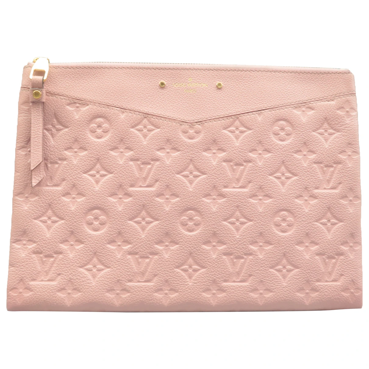 Pre-owned Louis Vuitton Leather Clutch Bag In Pink
