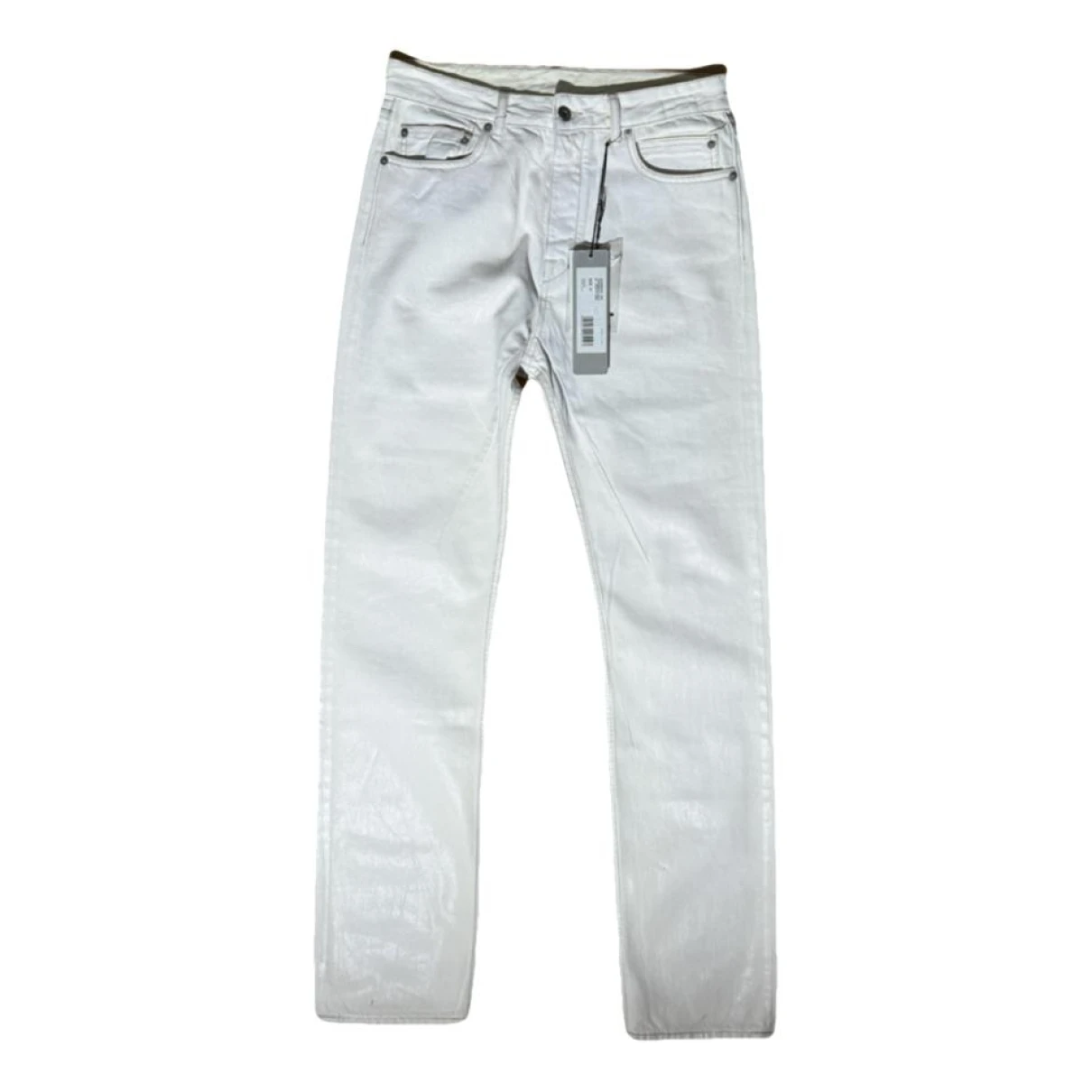 Pre-owned Rick Owens Drkshdw Straight Jeans In White