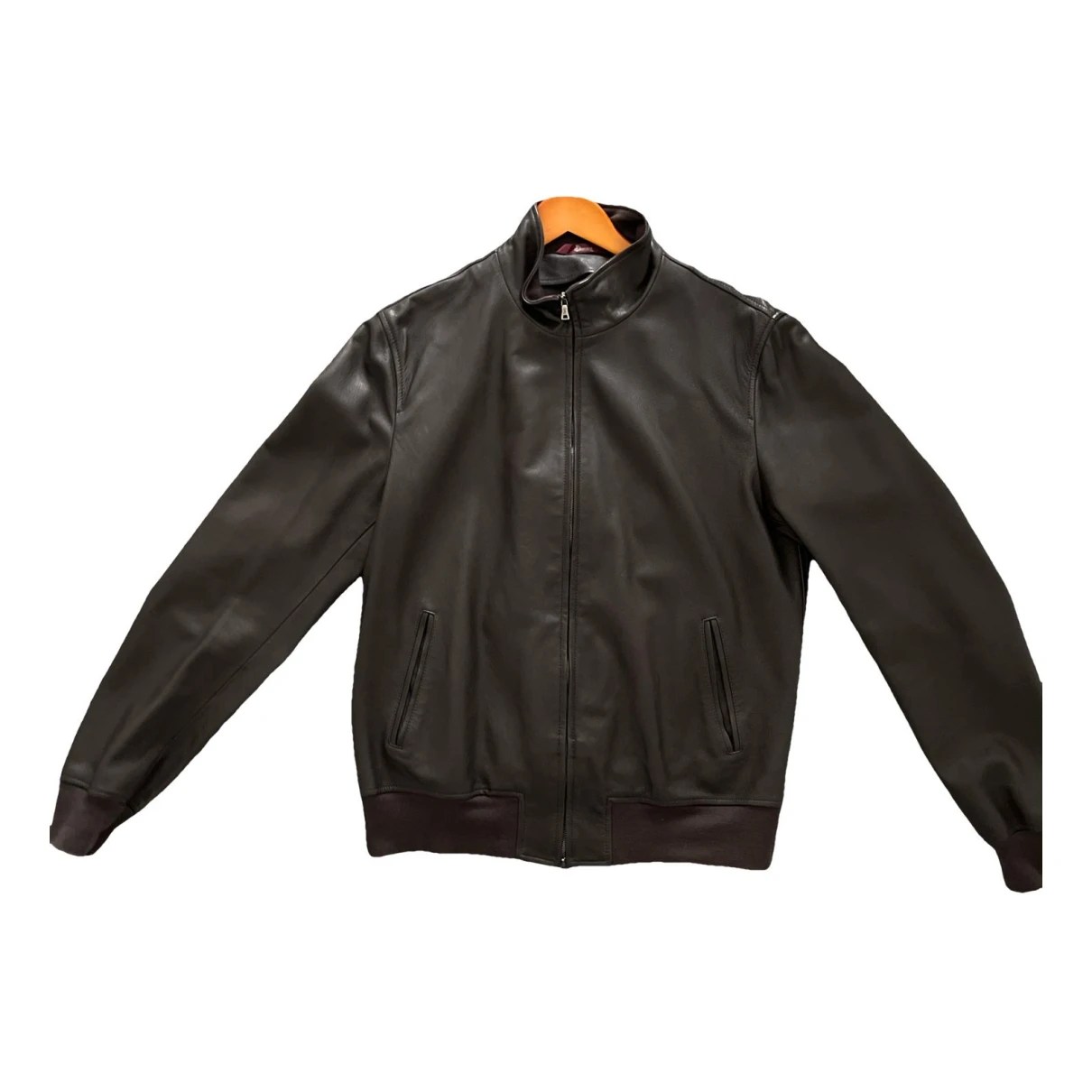 Pre-owned Loren Stewart Leather Jacket In Brown