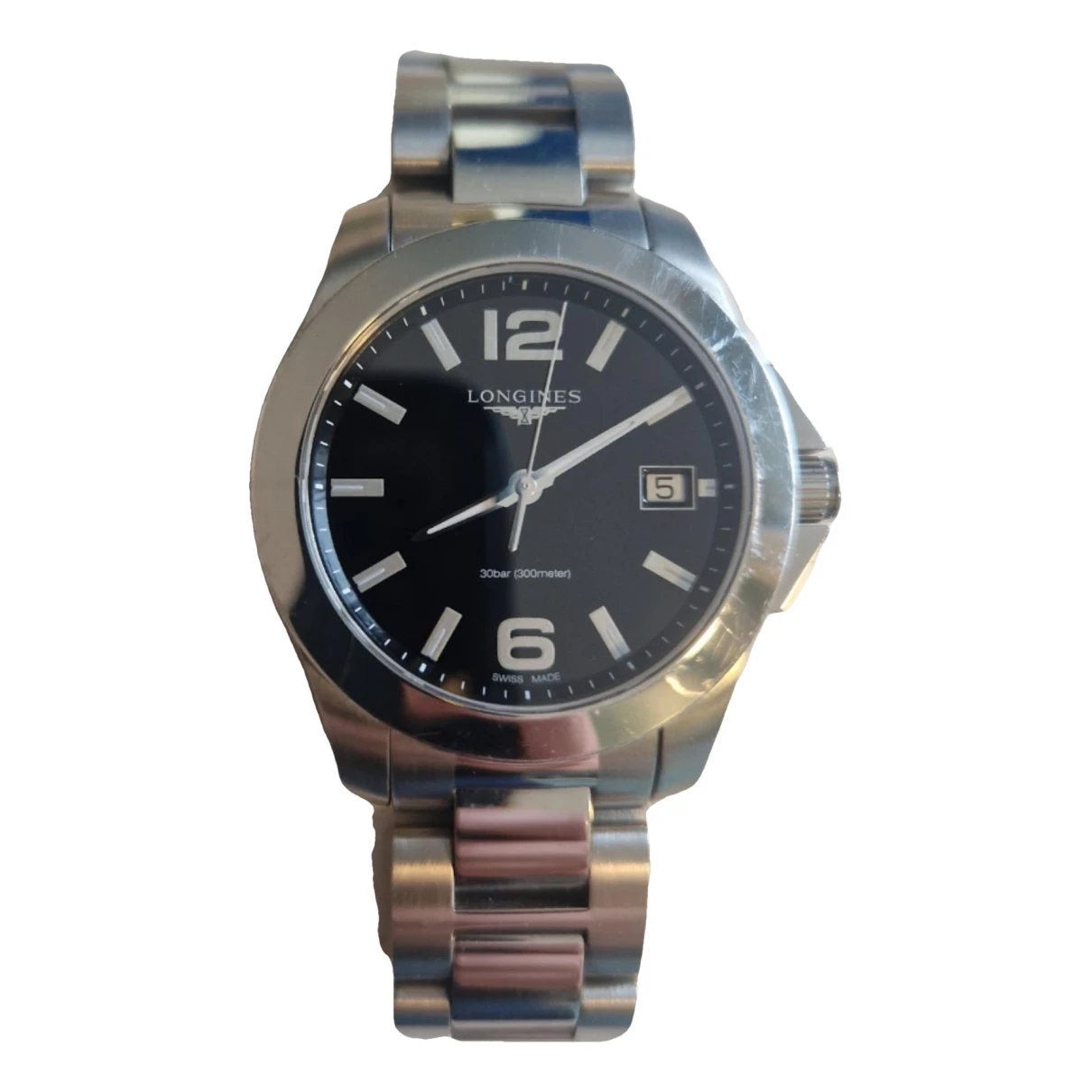 Pre-owned Longines Conquest Watch In Metallic