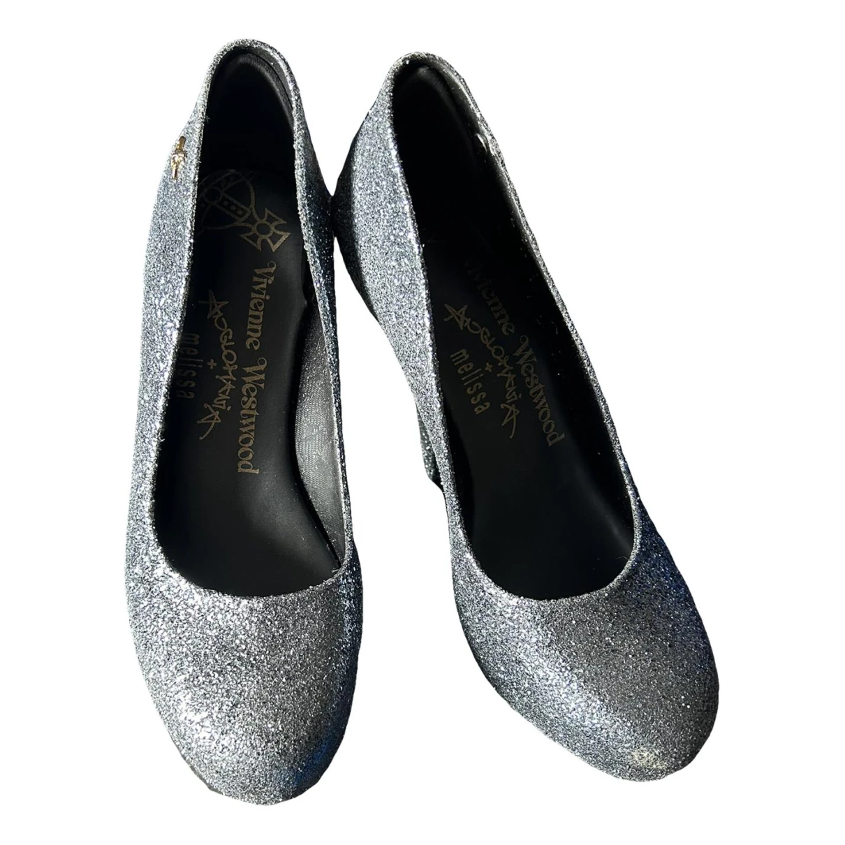Pre-owned Vivienne Westwood Anglomania Glitter Heels In Metallic