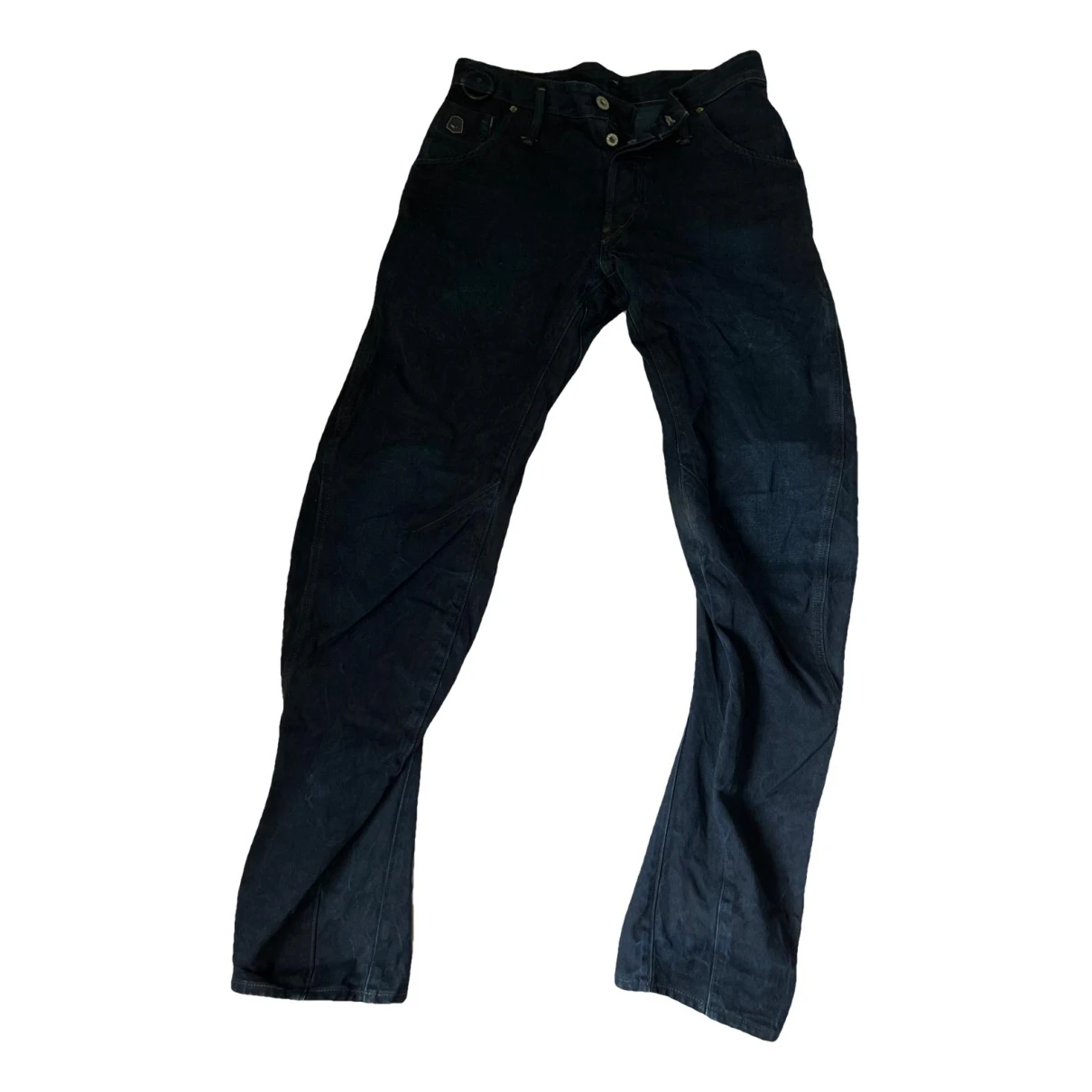 Pre-owned G-star Raw Straight Jeans In Navy