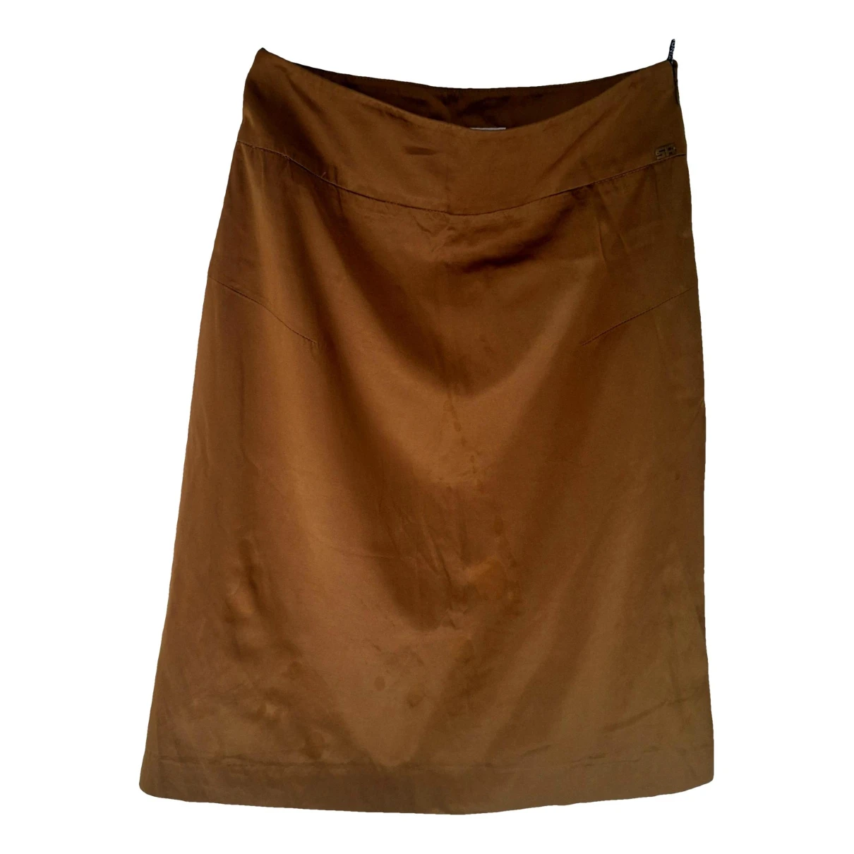 Pre-owned Sonia Rykiel Silk Skirt In Brown