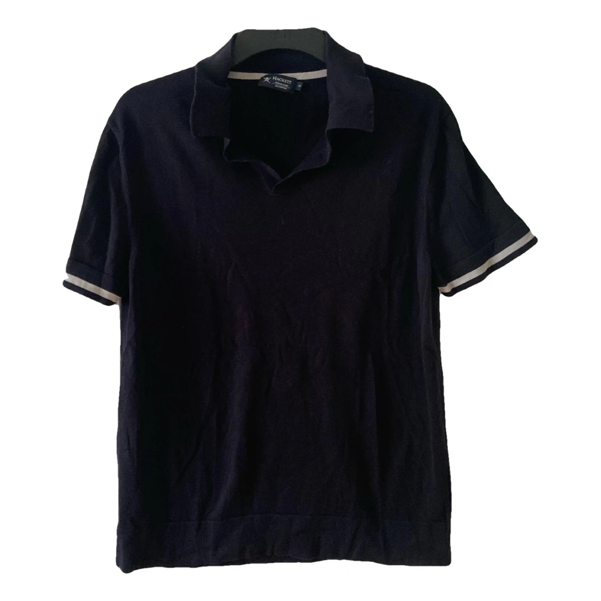 Pre-owned Hackett London Polo Shirt In Black