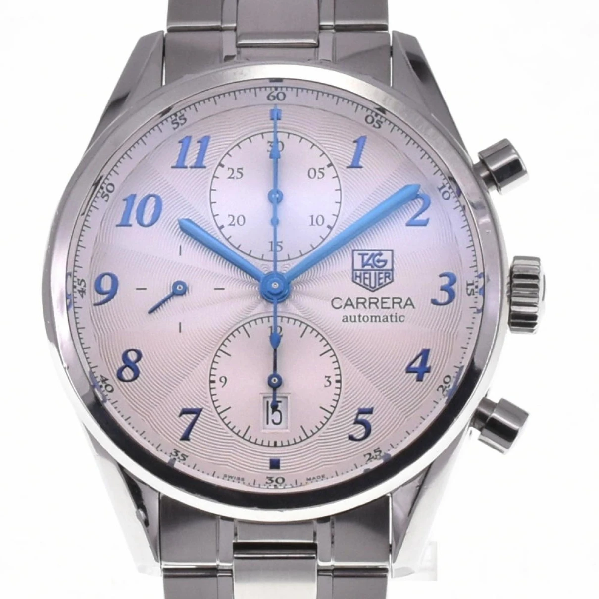 Pre-owned Tag Heuer Carrera Watch In Silver