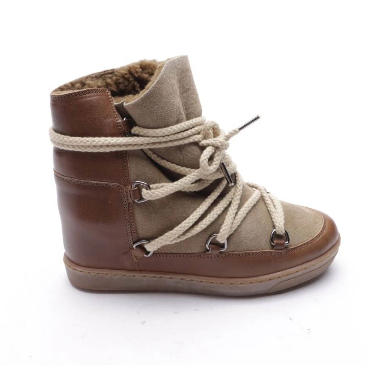 Pre-owned Isabel Marant Leather Trainers In Brown