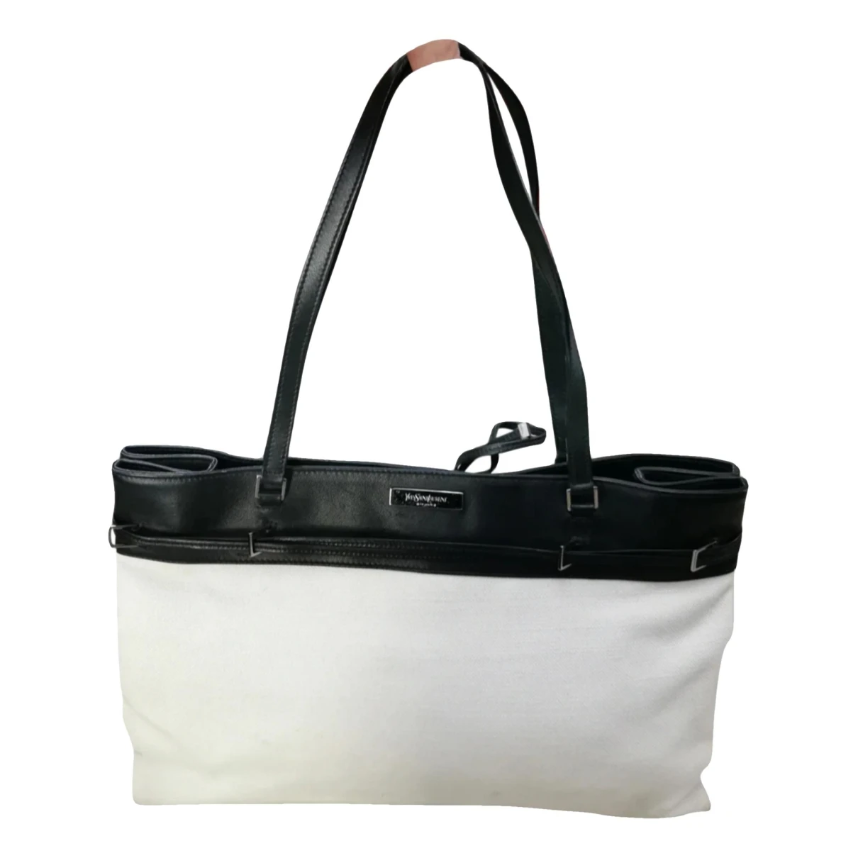 Pre-owned Saint Laurent Linen Handbag In White
