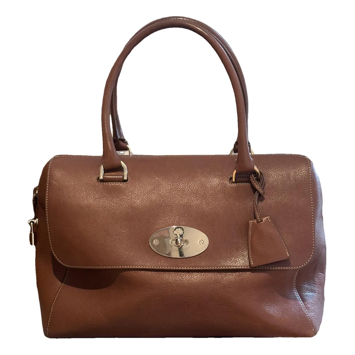Pre-owned Mulberry Del Rey Leather Handbag In Brown