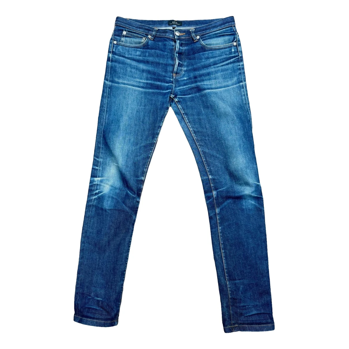 Pre-owned Apc Slim Jean In Blue