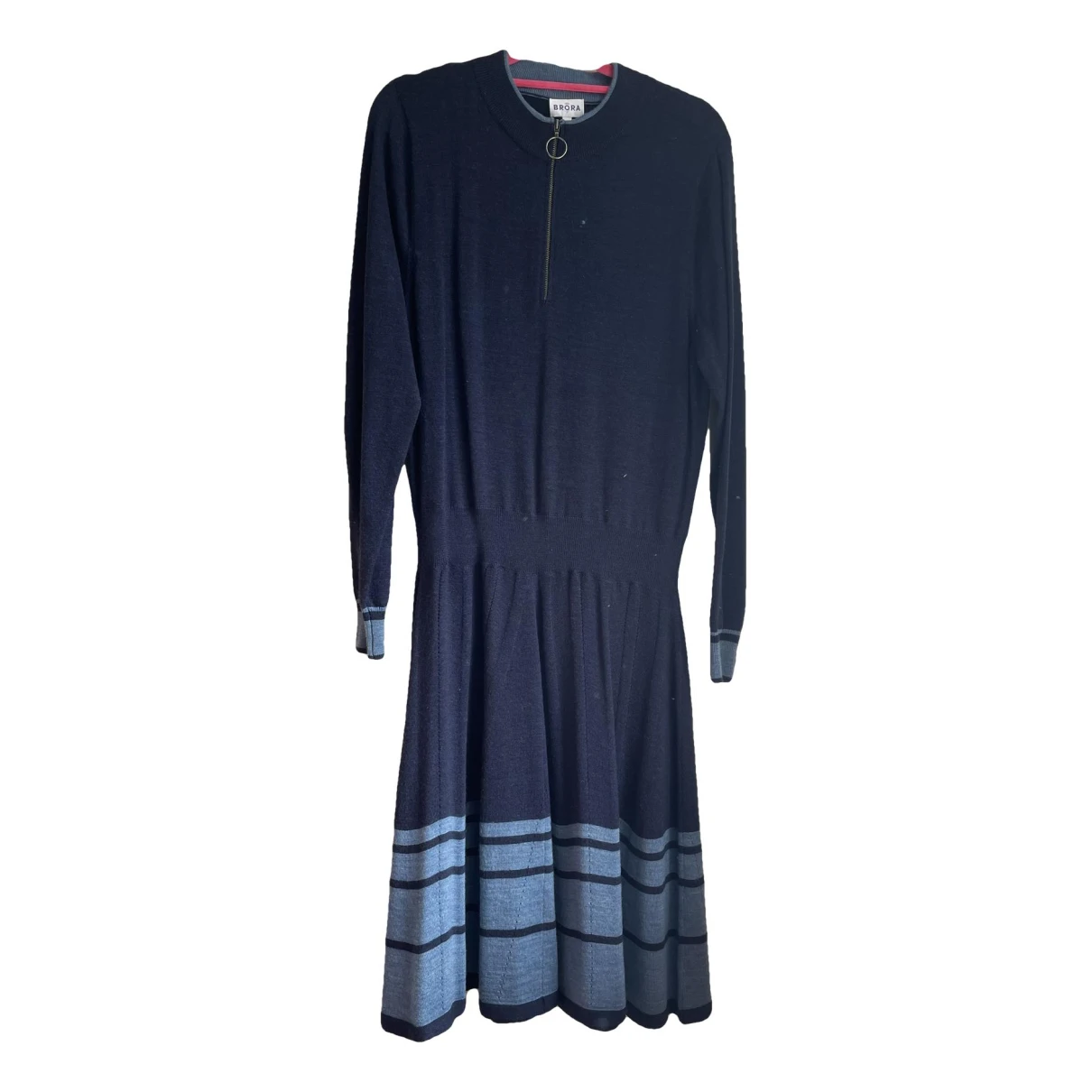 Pre-owned Brora Wool Mid-length Dress In Blue
