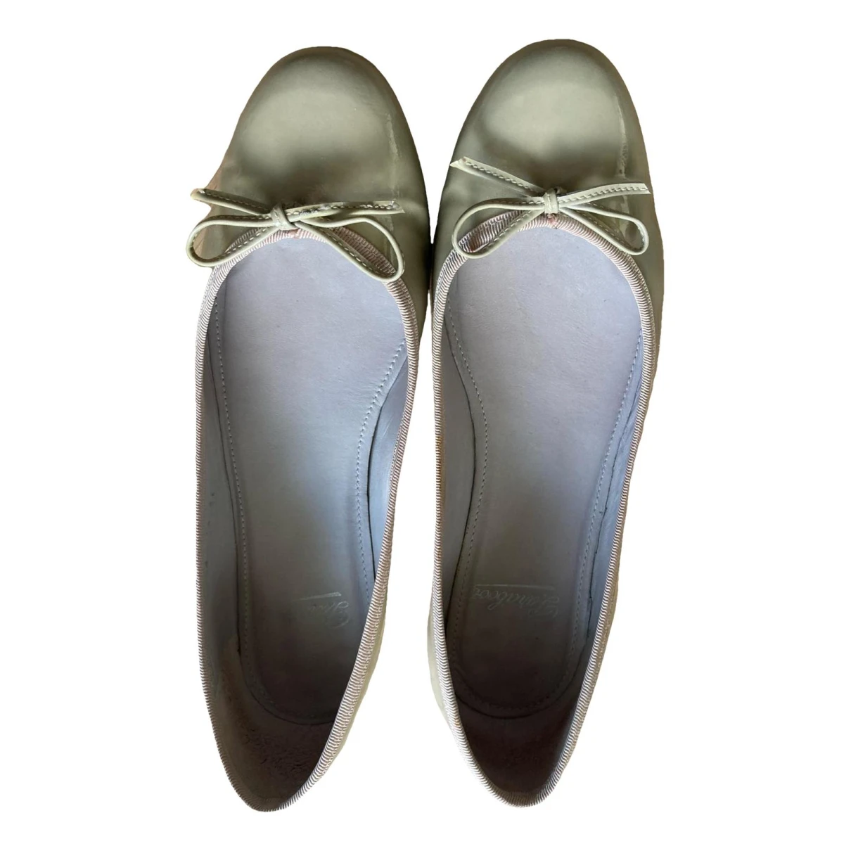 Pre-owned Paraboot Leather Ballet Flats In Beige