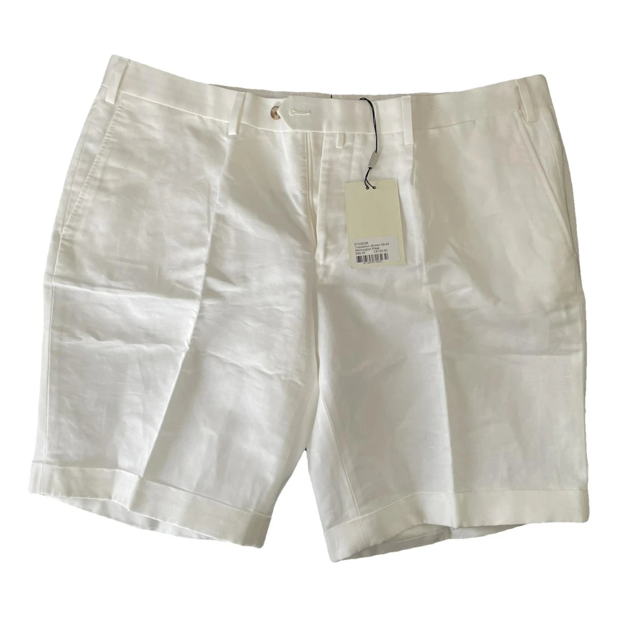 Pre-owned Suitsupply Linen Bermuda In White