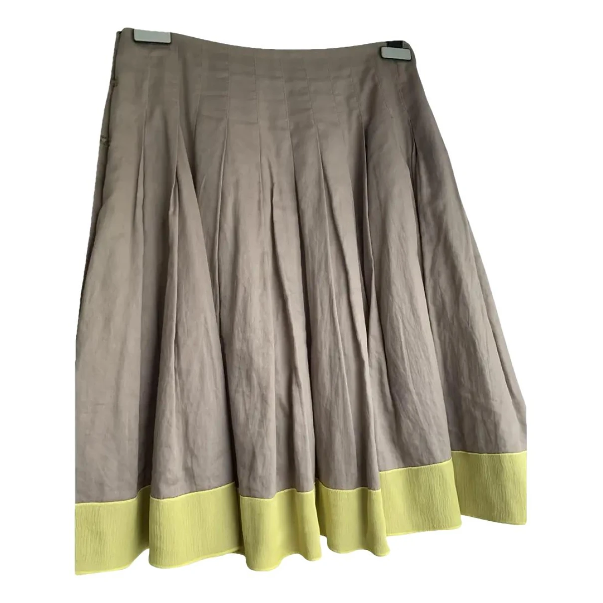Pre-owned Prada Mid-length Skirt In Beige