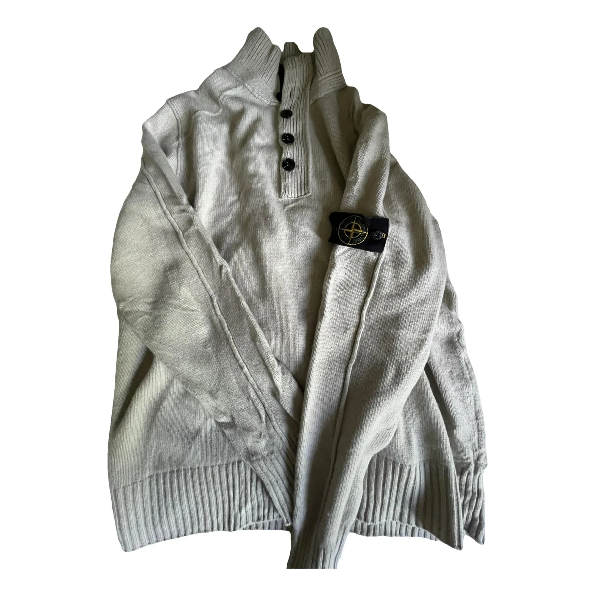 Pre-owned Stone Island Wool Vest In Grey
