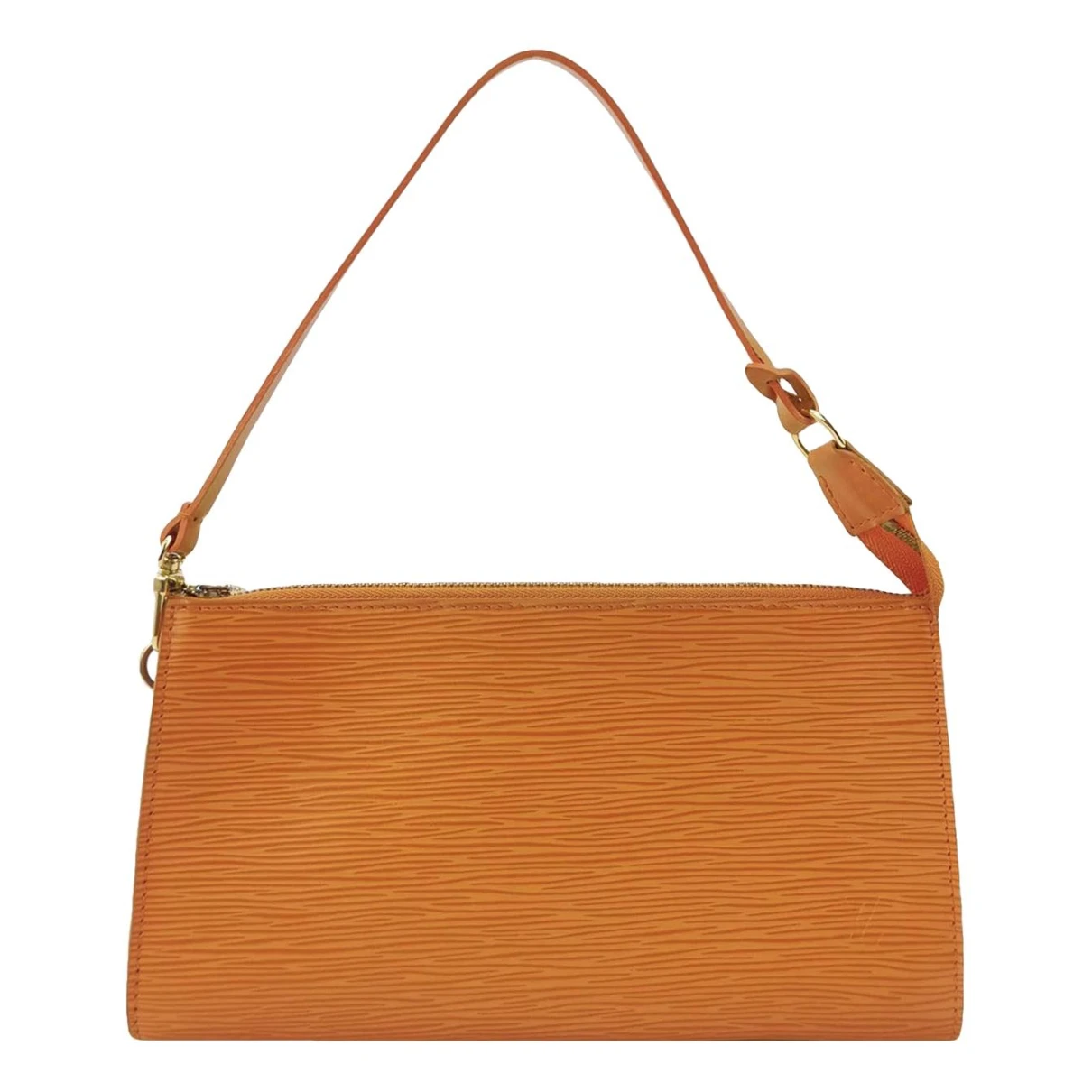 Pre-owned Louis Vuitton Multi Pochette Accessoires Leather Handbag In Orange