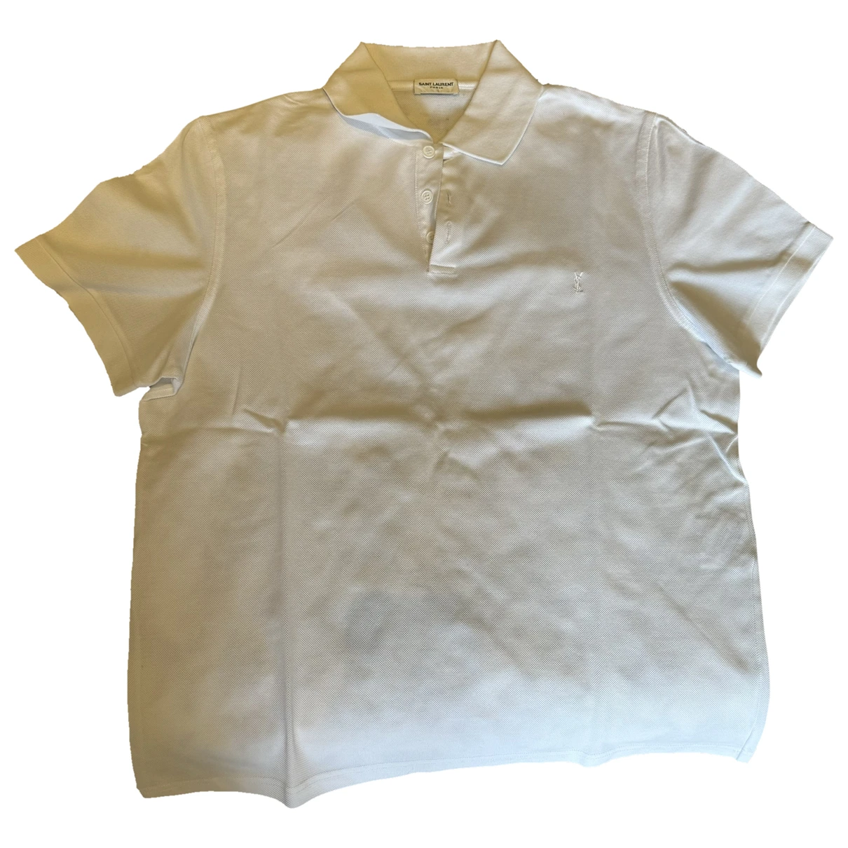 Pre-owned Saint Laurent Polo Shirt In White