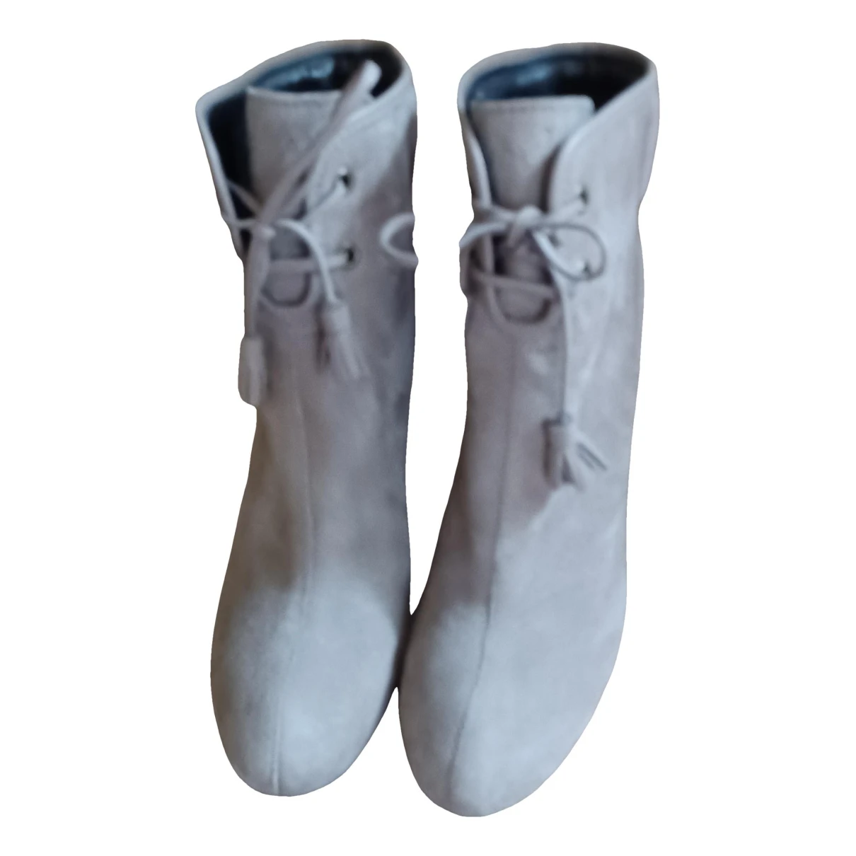 Pre-owned Hogan Leather Boots In Beige