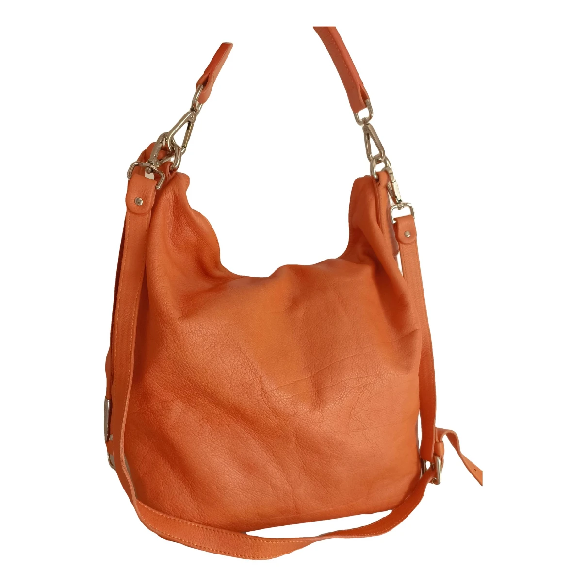 Pre-owned Gianni Chiarini Leather Handbag In Orange