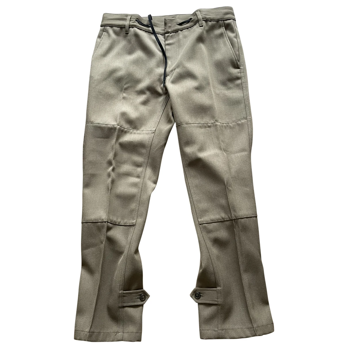 Pre-owned Marc Jacobs Wool Trousers In Khaki
