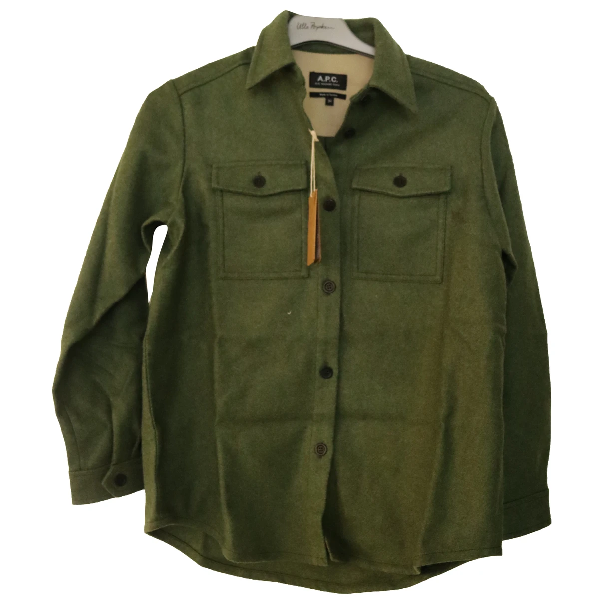 Pre-owned Apc Wool Shirt In Green