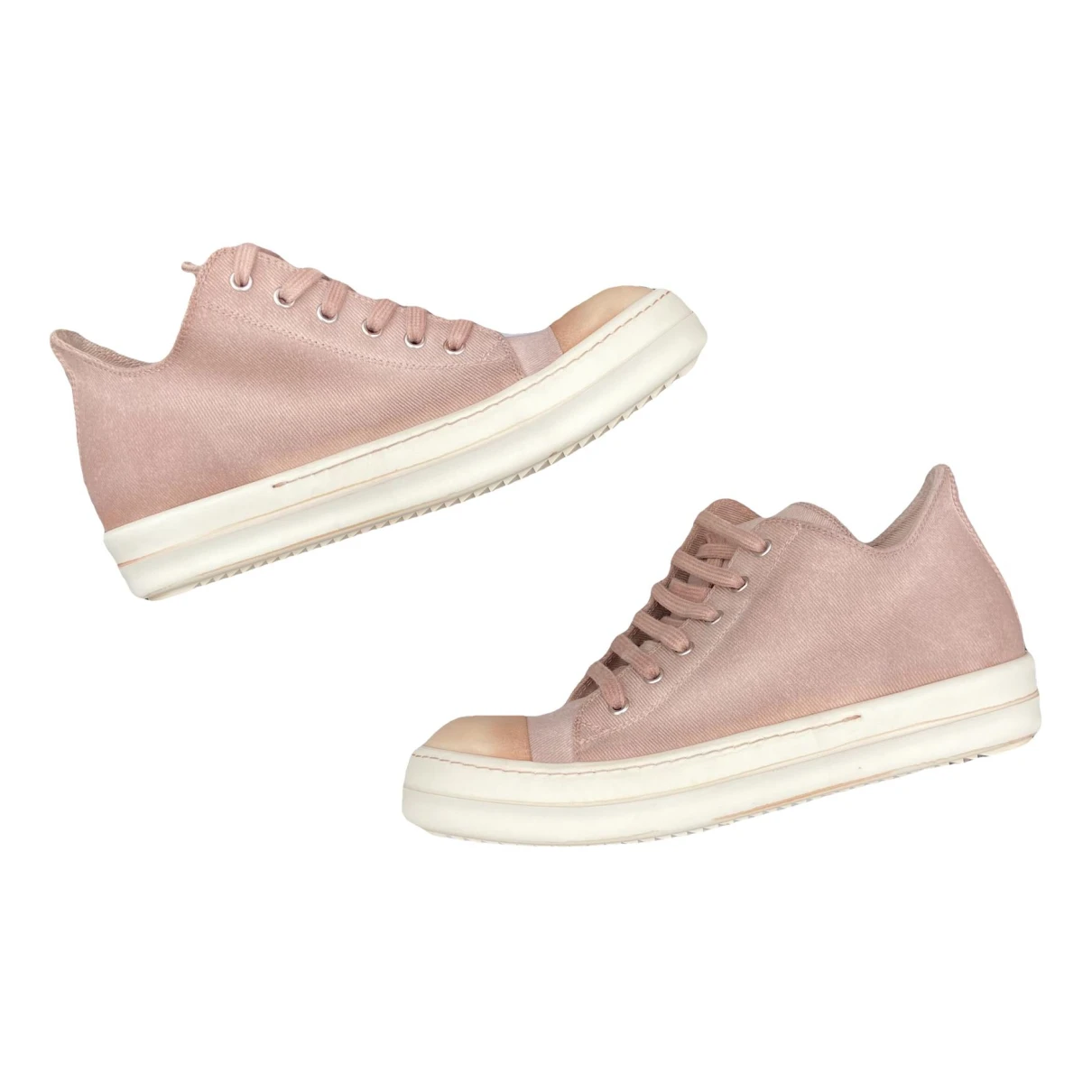 Pre-owned Rick Owens Drkshdw Low Trainers In Pink