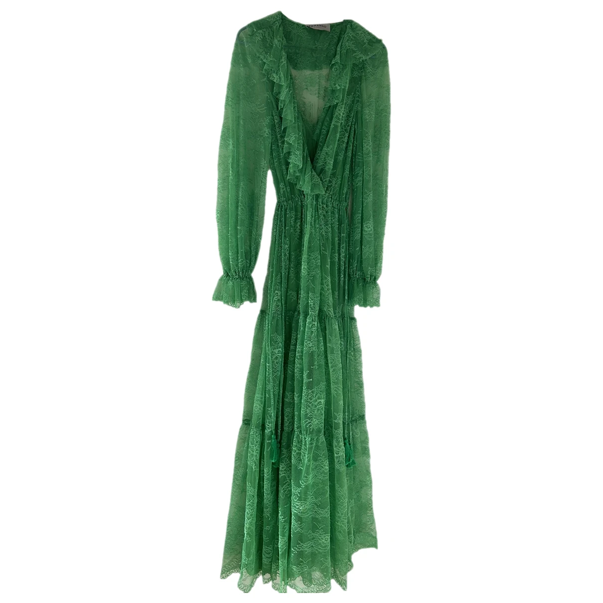 Pre-owned Ermanno Scervino Lace Dress In Green