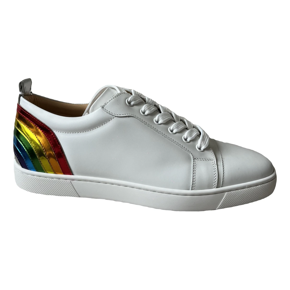 Pre-owned Christian Louboutin Rantulow Leather Low Trainers In Other