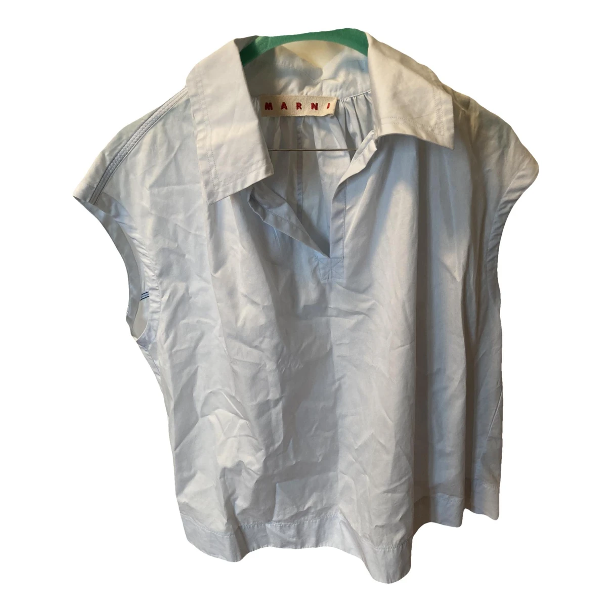 Pre-owned Marni Blouse In Turquoise