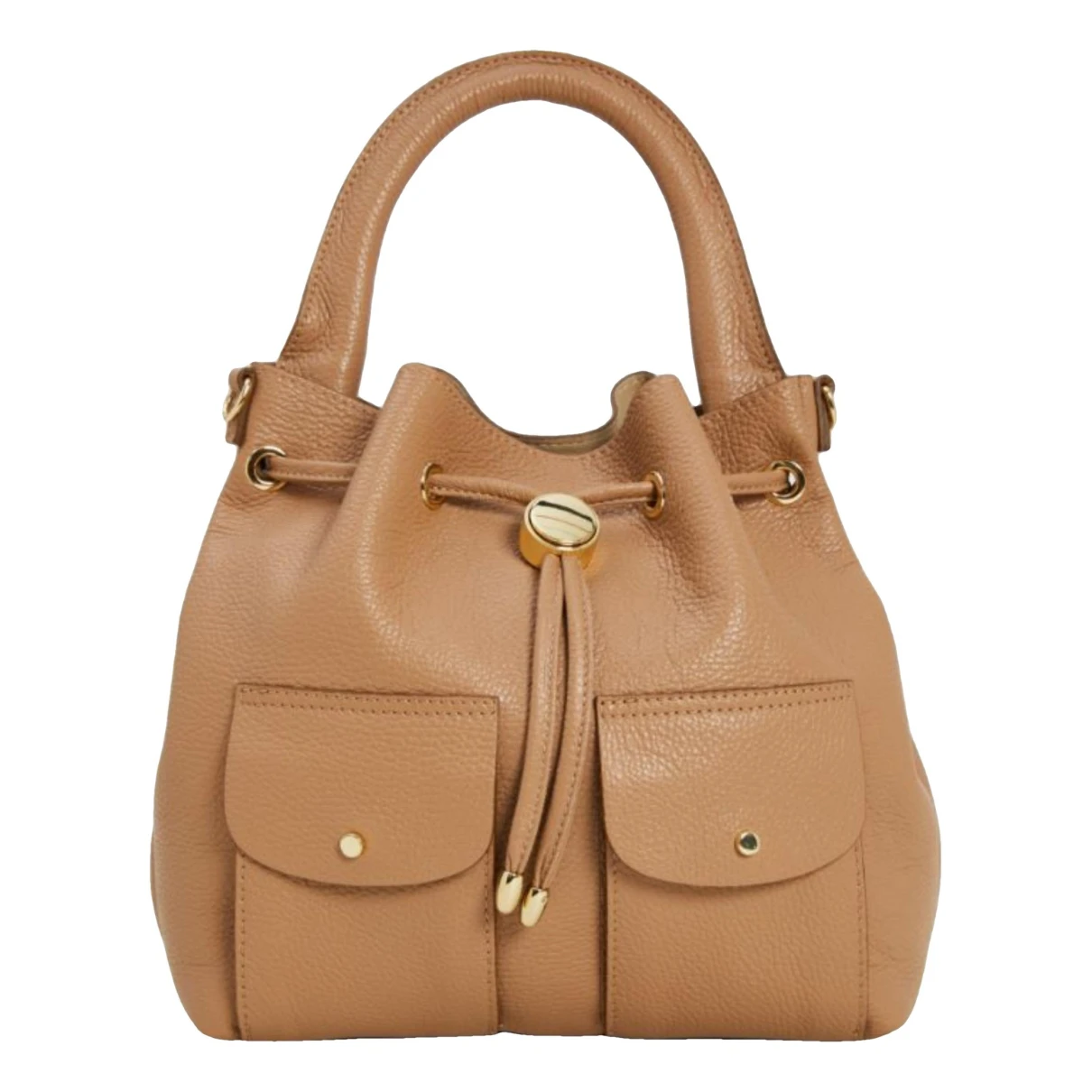 Pre-owned Max Mara Leather Handbag In Camel