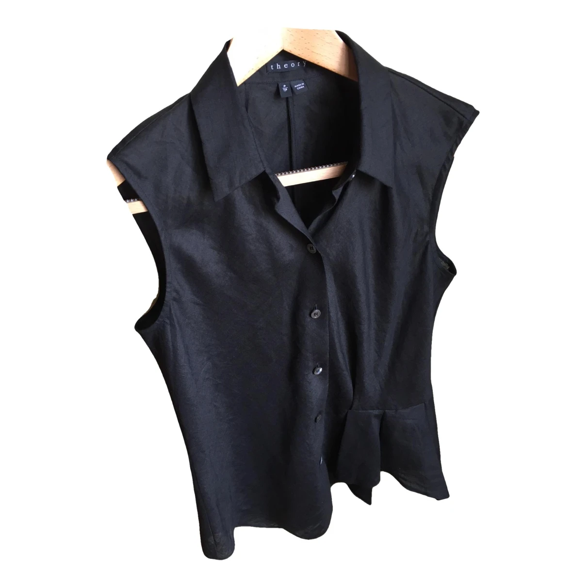 Pre-owned Theory Silk Camisole In Black