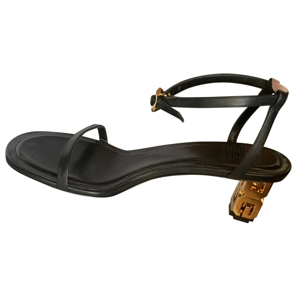 Pre-owned Givenchy Leather Sandals In Black