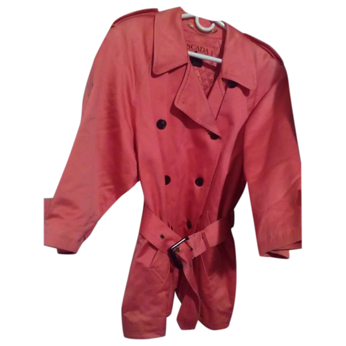 Pre-owned Escada Trench Coat In Pink