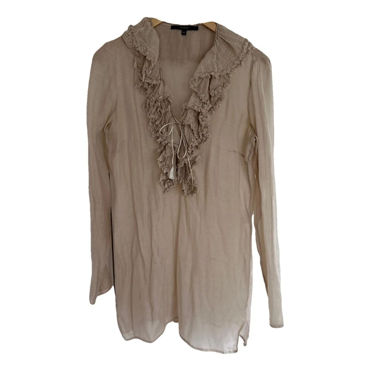 Pre-owned Gucci Blouse In Beige